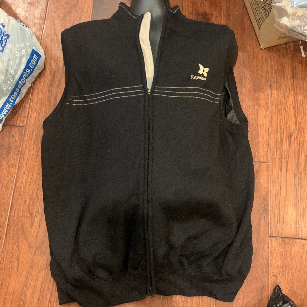 Adidas lined zip up vest